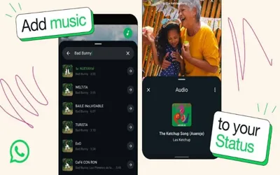 WhatsApp adds starred music to make status songs easier to find