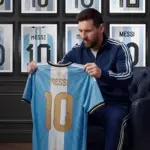 Messi reveals jersey for his final Argentina match