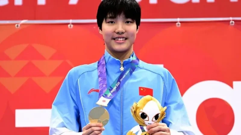 13-year-old swimmer Yu Zidi seals third Asian Games gold medal - asian games, Gold Medal, swimmer Yu Zidi