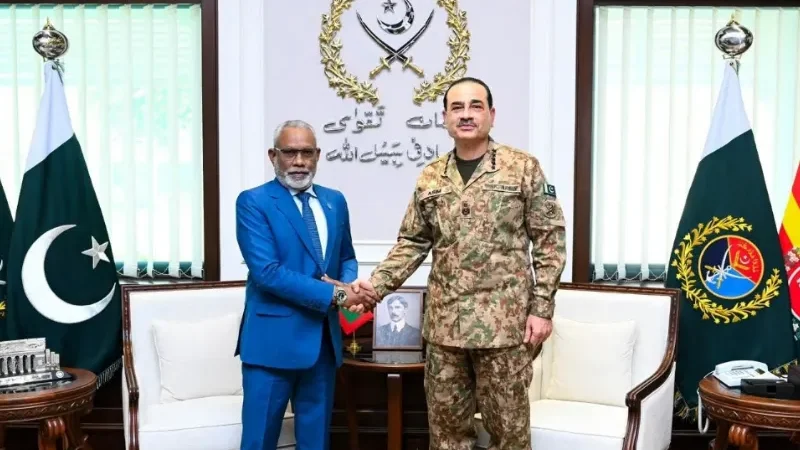 CDF Munir, Maldives Speaker discuss regional security and bilateral ties - Field Marshal, Maldives speaker, Syed Asim Munir