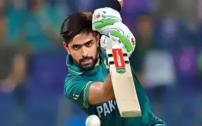 Babar Azam surrounded by fans after dismissal in Islamabad first-class match