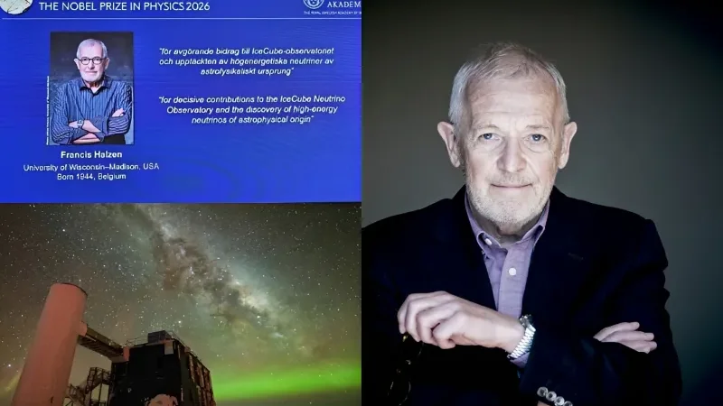 Francis Halzen wins Nobel Physics Prize for revealing secrets of cosmic ‘ghost particles’