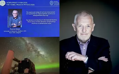 Francis Halzen wins Nobel Physics Prize for revealing secrets of cosmic ‘ghost particles’