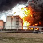 Ukraine strikes Russian Oil depot as Moscow reports progress in Donetsk region