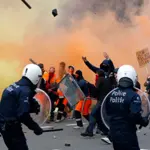 Belgium student protests lead to 107 arrests in Liege