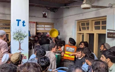 Peshawar school roof collapse kills 34 children and a teacher
