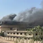 Massive blaze intensifies at Ormondia Garments Factory warehouse in Karachi’s SITE area