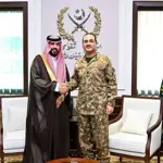 Saudi Arabia’s new ambassador Rajeh Tami Al-Baqami meets Field Marshal Asim Munir