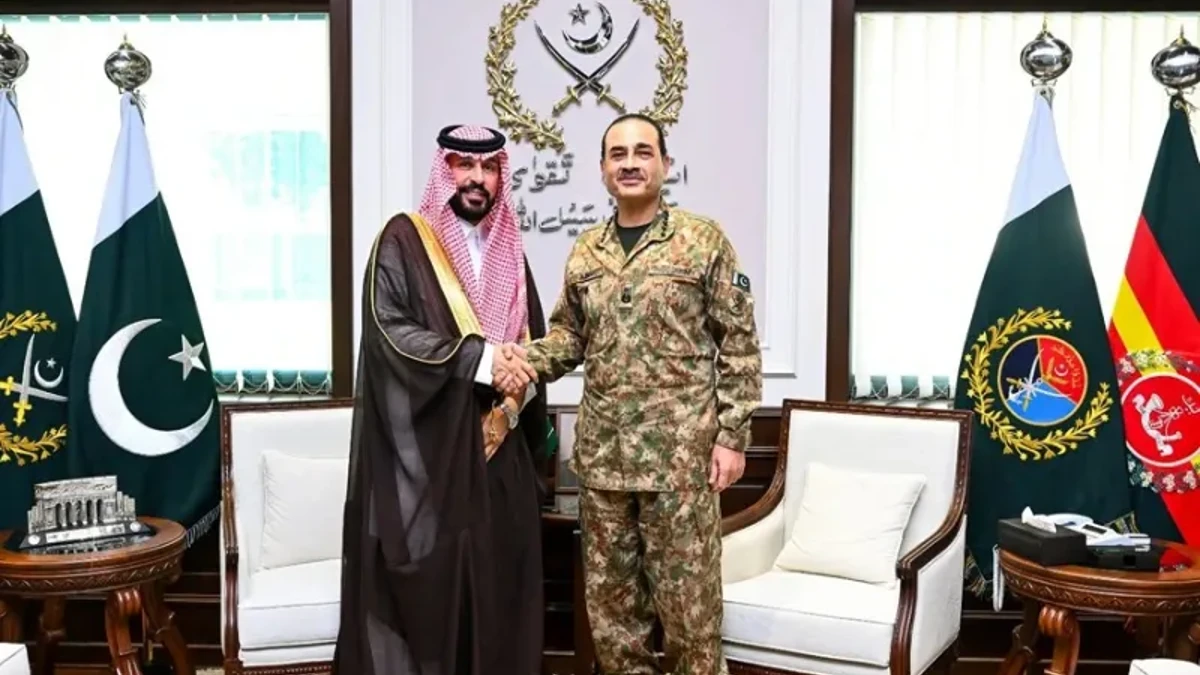 Saudi Arabia’s new ambassador Rajeh Tami Al-Baqami meets Field Marshal Asim Munir