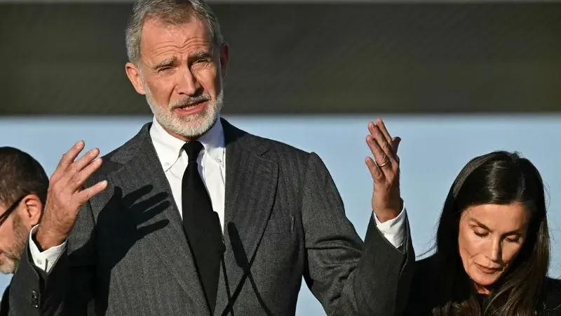 Spain's royal couple visit survivors of deadly Toledo train crash - deadly train crash, King Felipe VI, Spain's Queen Letizia, Toledo province
