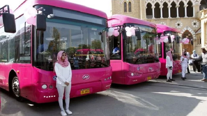 Free of cost bus service for female students and teachers in Islamabad launched