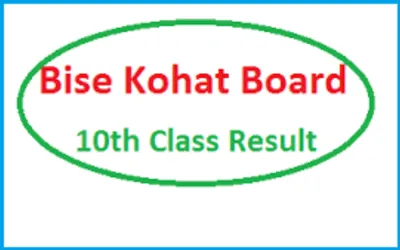 Kohat Board 10th Class Result - Check Online