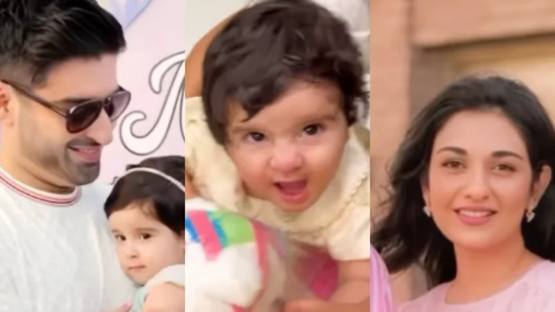 Muneeb Butt shares her daughter priceless reaction to unicorn ride gifted by Sarah Khan