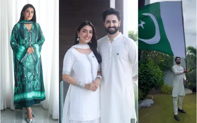See Photos: Ayeza Khan’s Independence Day Celebrations with Her Family