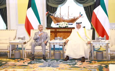Indian Foreign Minister discusses political and security relations with Kuwaiti leaders