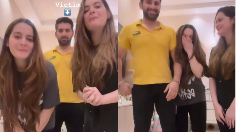 Aiman and Minal Khan prank Muneeb Butt as victim in "Give Me My Money" video