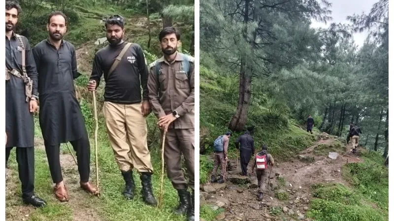 Search operation resumes for missing foreign tourist 'Alexander' in Mansehra Mountains