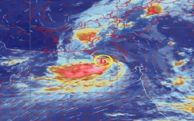 Cyclone 'Asna' starts losing intensity, weakens into deep depression