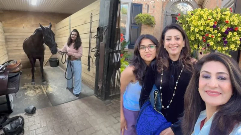 Saba Hameed enjoys vacation with her daughter and sister