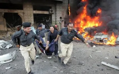 One killed and 18 injured in Swabi police station blast