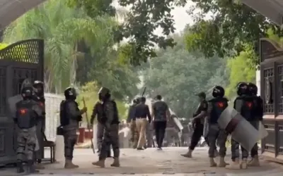 11 KP police officers, Afghan citizens arrested during PTI protest