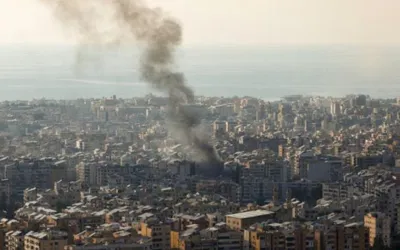 Hezbollah and Israeli soldiers clash close to Ramya village in Southern Lebanon