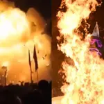 India: Massive explosion of “Ravan Dahan” creates a Mushroom cloud