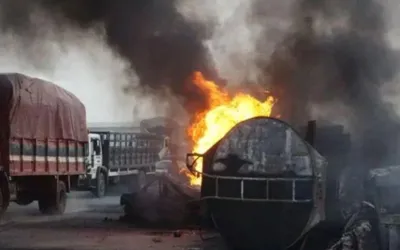 Fuel tanker blast in Nigeria; almost 100 dead