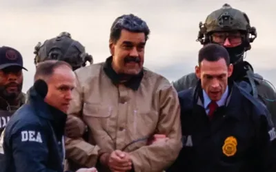 Handcuffed Nicolás Maduro brought to US court as video goes viral