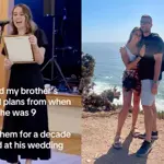 Groom's sister go viral after she reveals brother's proposal plans on his wedding day
