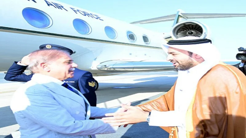 PM Shehbaz arrives Doha on two-day official visit