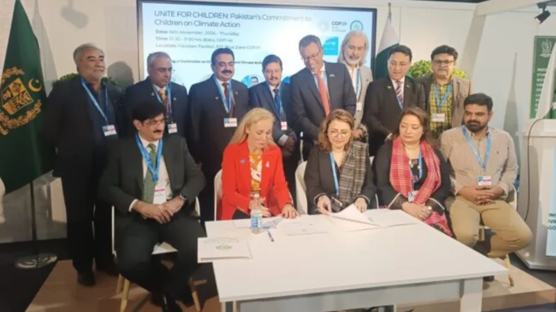 UNICEF-Pakistan join hands to protect children from climate risk