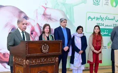PM Shehbaz Sharif pledges to end polio in Pakistan