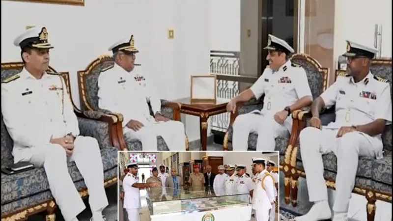 Naval Chief Admiral Naveed Ashraf visits Oman, discusses security situation in Indian Ocean