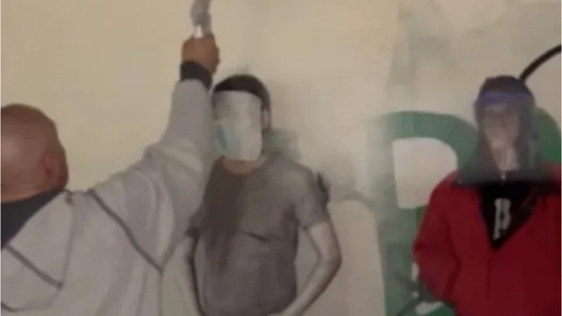 US University contractors accused of spray-painting Pro-Palestine protesters faces