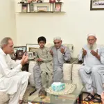 President visits family of Shaheed Major Babar Niazi