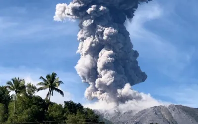 Indonesia's Mount Ibu eruption, seven villages evacuated