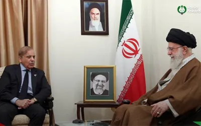 PM Shehbaz meets Ayatollah Seyyed Ali Khamenei