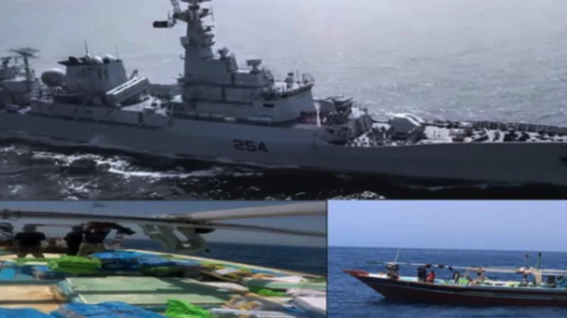 Pakistan Navy foils major drug smuggling bid in North Arabian Sea