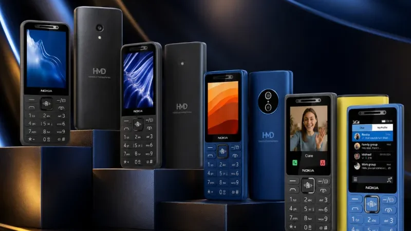 Nokia introduces four keypad phones with AI and video calls