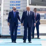 Turkish President Erdogan welcomes Trump in Ankara