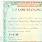 Rs. 750 prize bond draw April 2026 top winners announced
