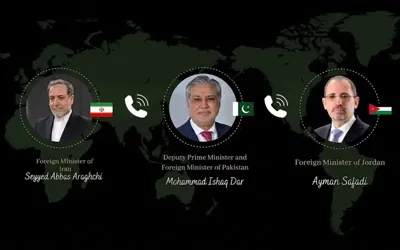 Ishaq Dar holds talks with Iran and Jordan FMs on regional peace and stability