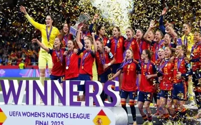Spain dominate Germany 3–0 to lift Women’s Nations League Trophy
