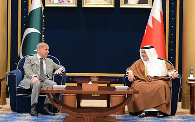 PM Shehbaz Sharif meets Prince Salman bin Hamad: Vows to strengthen bilateral ties