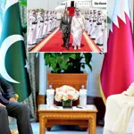 Prime Minister Shehbaz Sharif receives warm welcome in Doha on one-day visit to Qatar