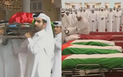 Doha attack victims buried with honors, Emir of Qatar joins funeral