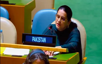 Pakistani diplomat Saima Saleem exposes India’s false narrative at UN General Assembly