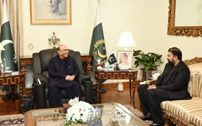 President Zardari discuss peace and development of Balochistan with CM Bugti