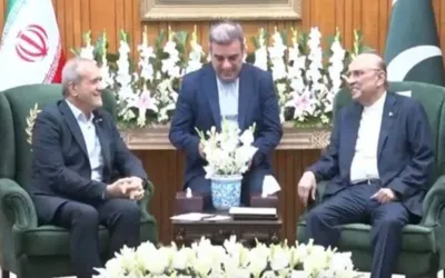 President Zardari Meets Masoud Pezeshkian, Commit to Strengthen Pakistan-Iran Cooperation